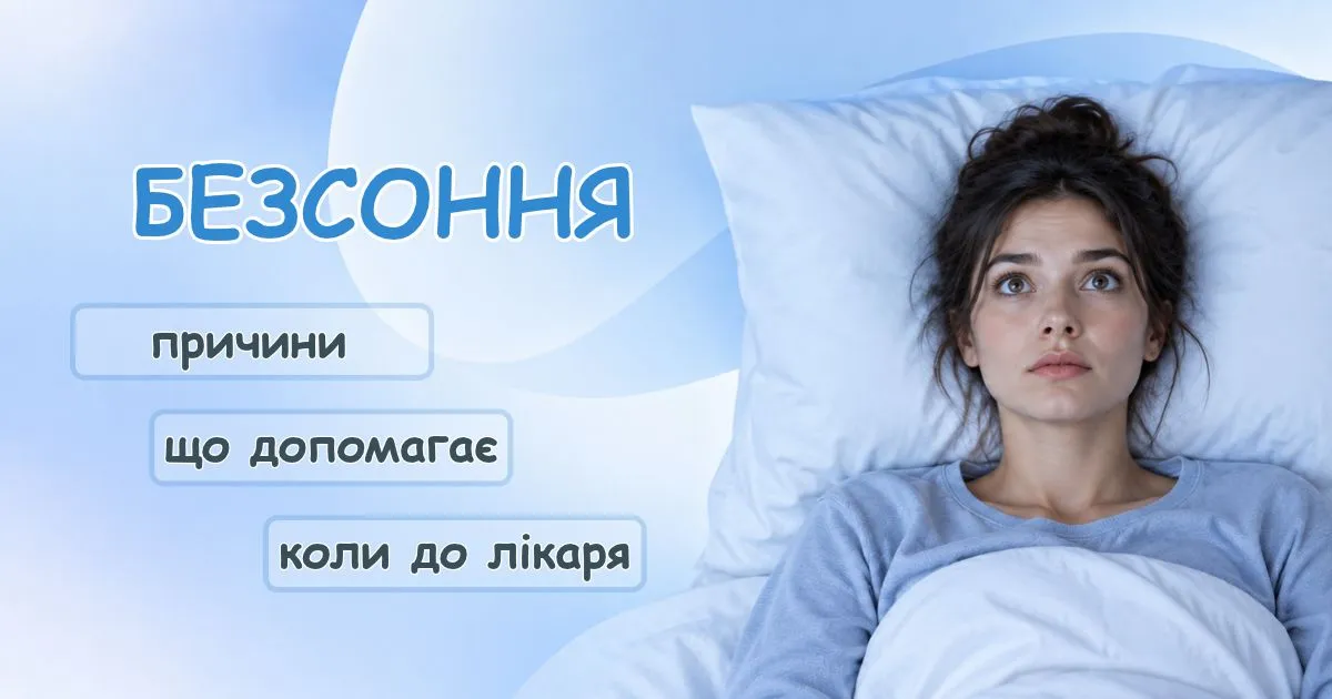 Безсоння - причини і що робити