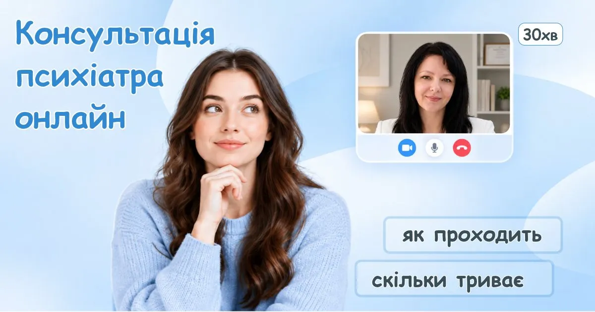 Консультація психіатра онлайн - як проходить
